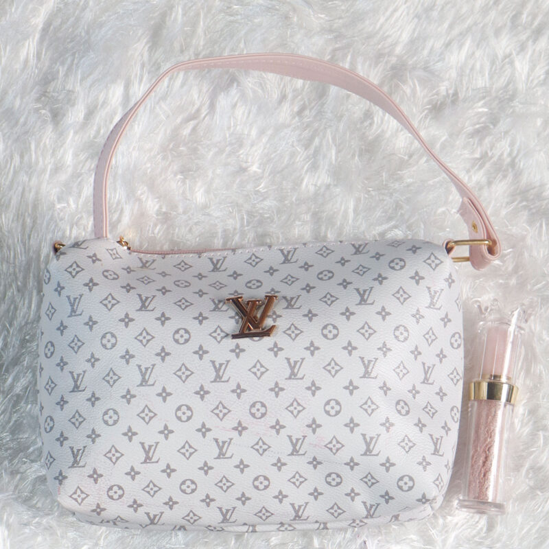 Bolso estampado LV blanco