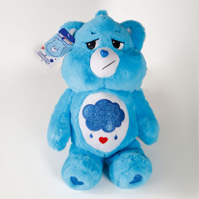 Peluche oso azul cariñoso mediano