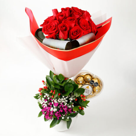 Bombonera Bouquet 18 Rosas Dulce